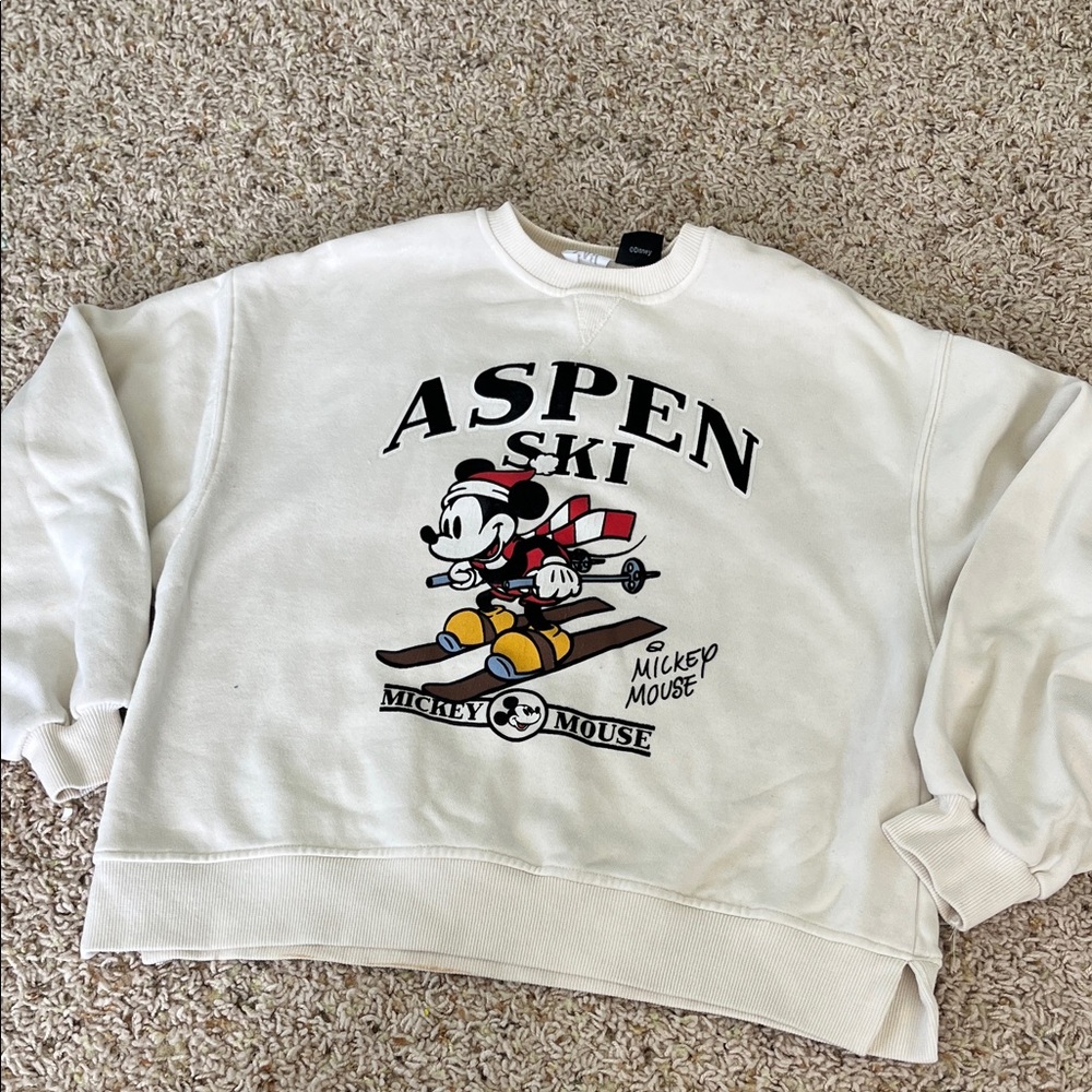 ZARA & Disney mickey mouse sweatshirt girls 11-12